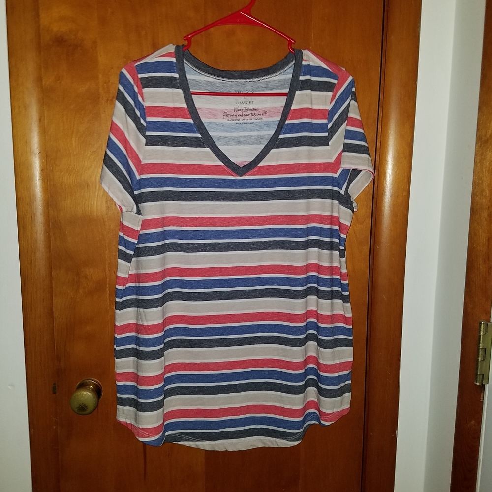 Torrid Stripe Burnout Classic Fit